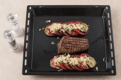 Говядина шатобриан с запеченными овощами