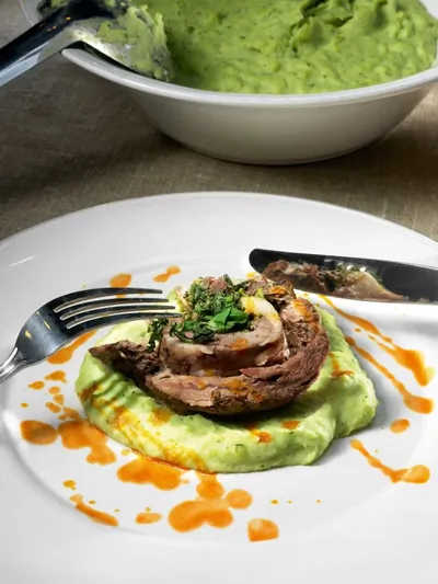 Романовская баранина с орегано и мятой