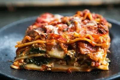 Вегетарианская лазанья с баклажанами