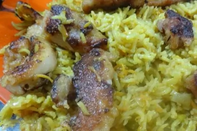 Рис карри в кокосовом молоке с курицей по анирийски