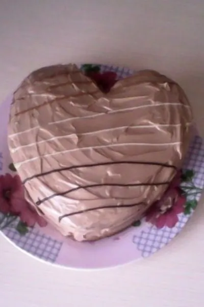 Быстрый торт со сливочно-шоколадным кремом