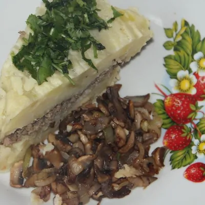 Запеканка картофельная с грибами