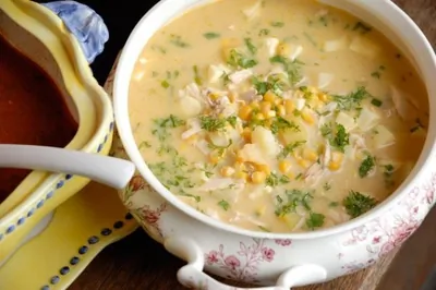 Молочный суп чупе по аргентински