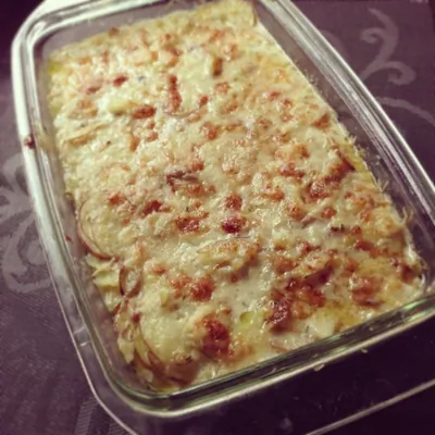 Картофель дофине с анчоусами