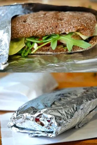 Сэндвич с индейкой, сыром и рукколой