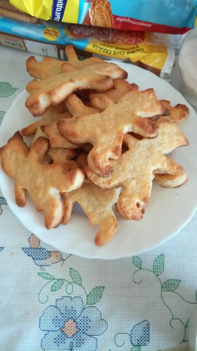 Детское творожное печенье