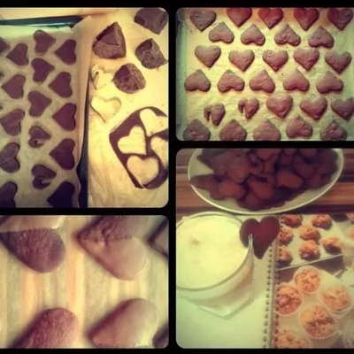 Шоколадное печенье в глазури