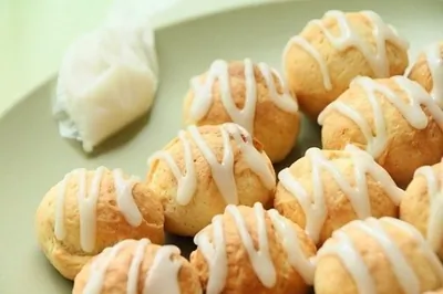 Творожно-лимонное печенье с пудрой