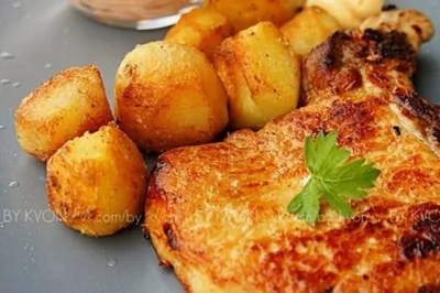 Острая свинина с молодым картофелем