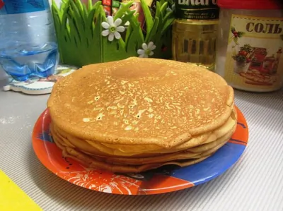 Воздушные тонкие блины на молоке