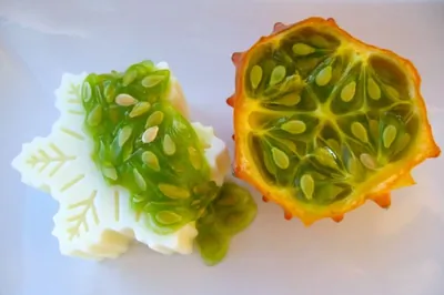 Апельсиновый шербет с кивано