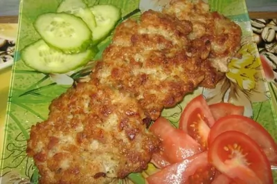 Мясные оладьи из рубленого фарша