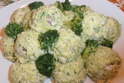 Запеченные ньокки из манной крупы с брокколи и сибасом