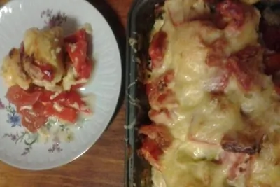 Цветная капуста в сливочно-чесночном соусе