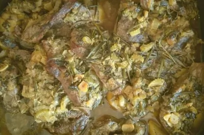 Запеченная говядина с картофелем и розмарином