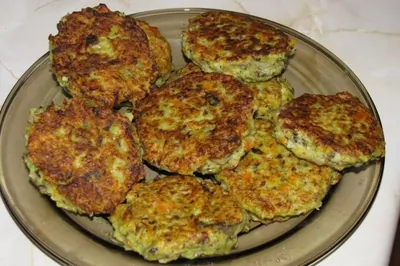 Овощные медальоны с грибами