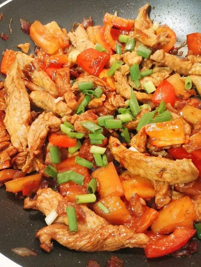 Курица терияки с кускусом