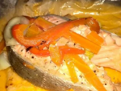 Форель, запеченная в пергаменте