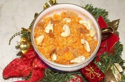 Халва из моркови с кешью (Gajjar Halwa)