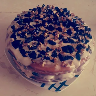 Торт с черносливом по французски