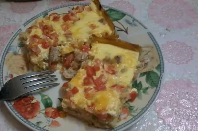 Картофельный пирог с курицей