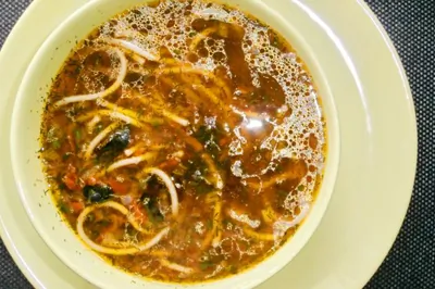 Суп грибной с макаронами