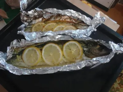 Щука, запеченная в фольге