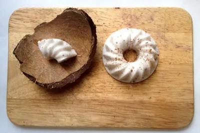 Диетический кокосовый пудинг-минутка на агар-агаре