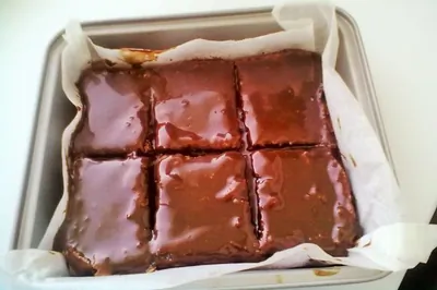 Брауни с какао в глазури