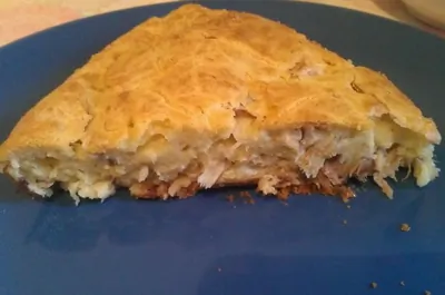 Быстрый пирог с курицей