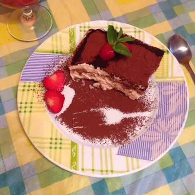 Тирамису с маскарпоне и ромом