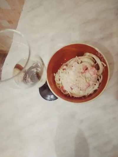 Спагетти со слабосоленой семгой в сливочном соусе