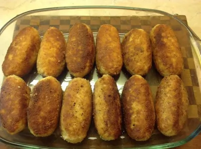 Рубленные котлеты из индейки с брынзой