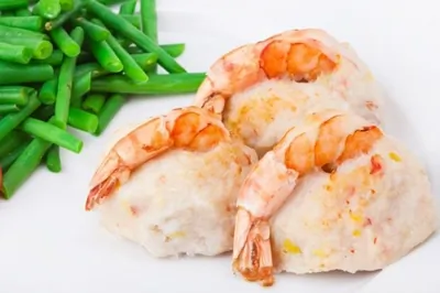 Крокеты из белой рыбы с креветками