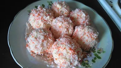 «Рафаэлло» из крабового мяса