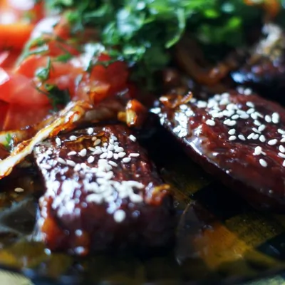 Свинина в глазури по нюрнбергски