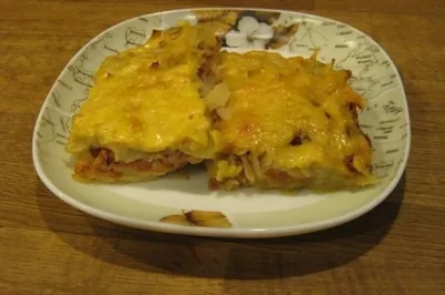 Запеканка с мясом и помидорами