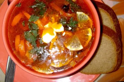 Солянка с фасолью