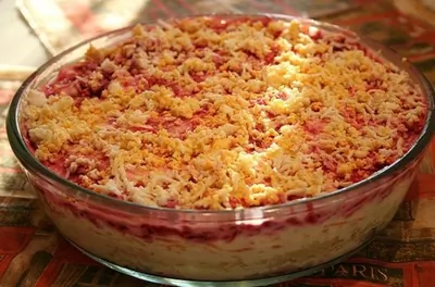 Сельдь под шубой с яблоком