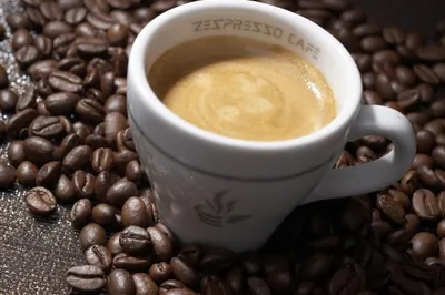 Райский кофе с медом и малиновым соком