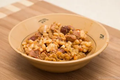 Кассуле из свинины и курицы