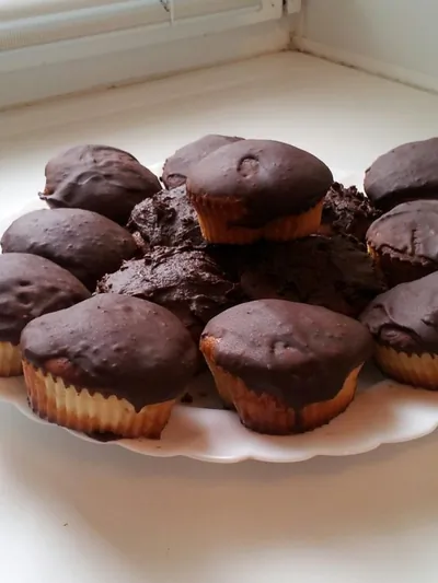 Маффины с конфетами