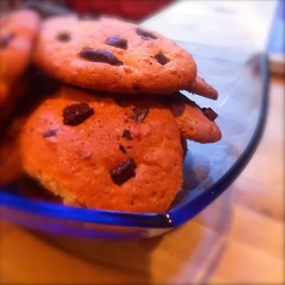 Простое печенье с шоколадом