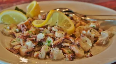 Бокельский салат из осьминога