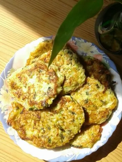 Легкие кабачковые оладьи