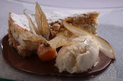 Грушевый пирог с рикоттой от Фабрицио Фатуччи