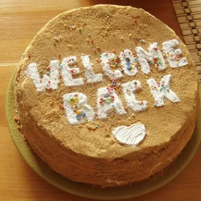 Медовый торт со кремом сливочным