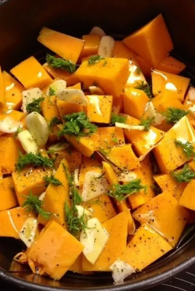 Тыквенные палочки с чесноком