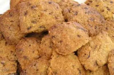 Кофейное печенье с грецкими орехами