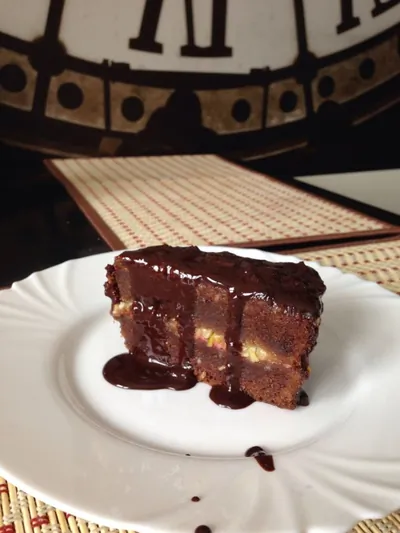 Постный торт с шоколадной помадкой